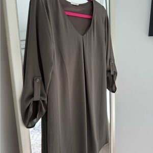 Elegant Olive Green Women's Top